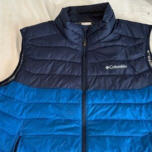Columbia Navy and Royal Blue Quilted Vest